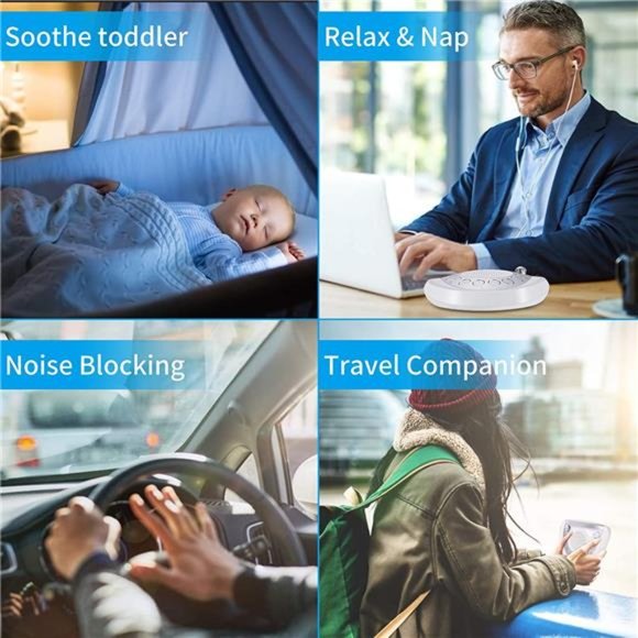 White Noise Machine Raynic Sound Machine Portable Sleep Machine,24 Natural Sound - Picture 2 of 6